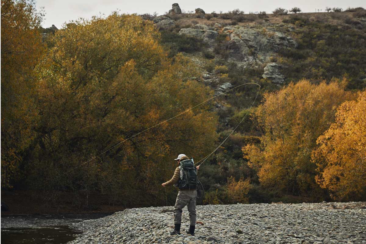 Fly fishing for bass