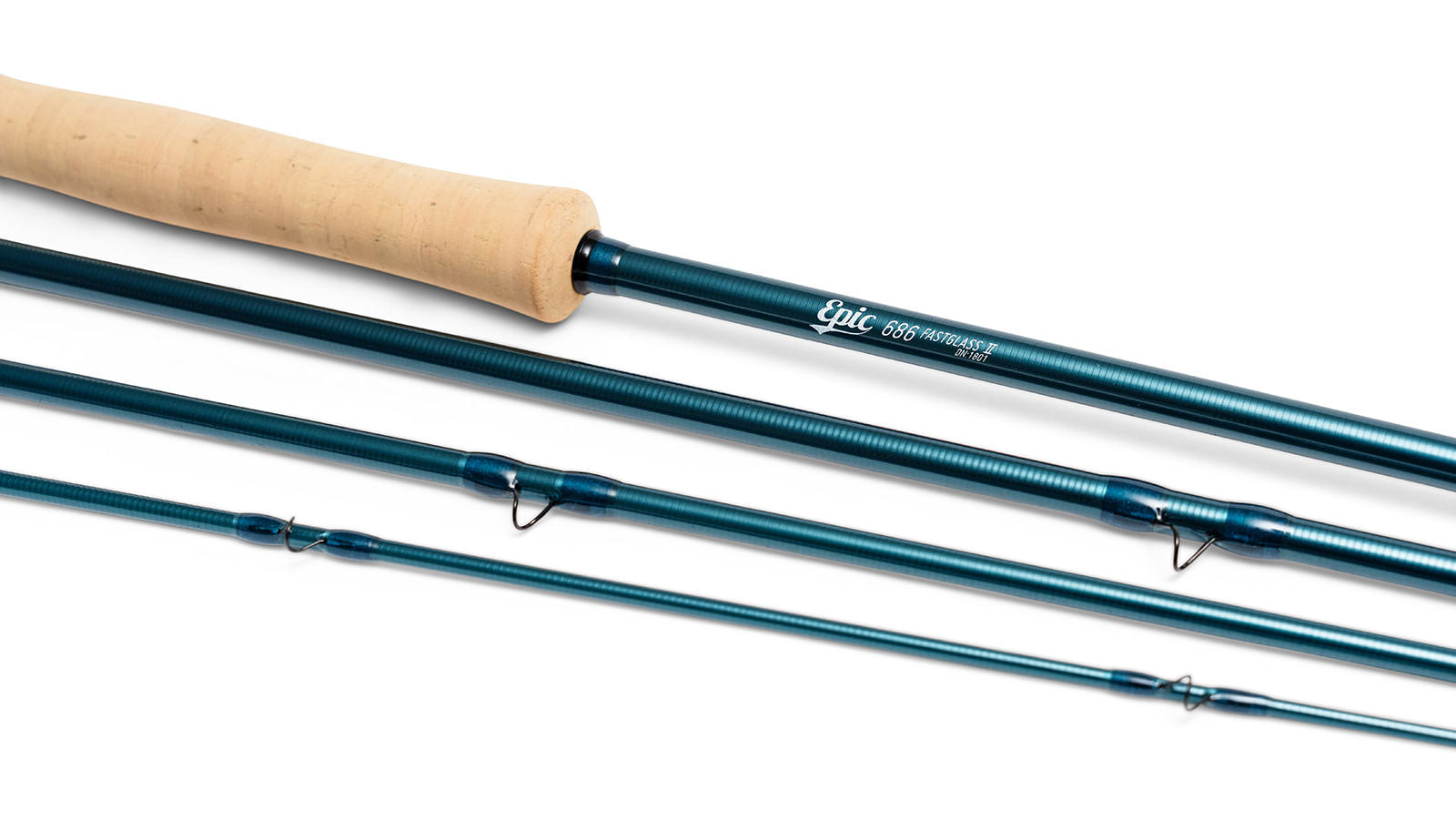 8'6" fiberglass fly rod designed in new zealand