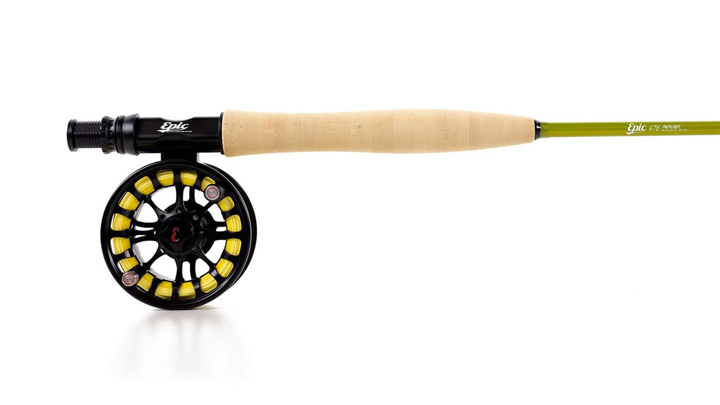 Epic 4wt fiberglass backpacking fly rod and fly reel combo