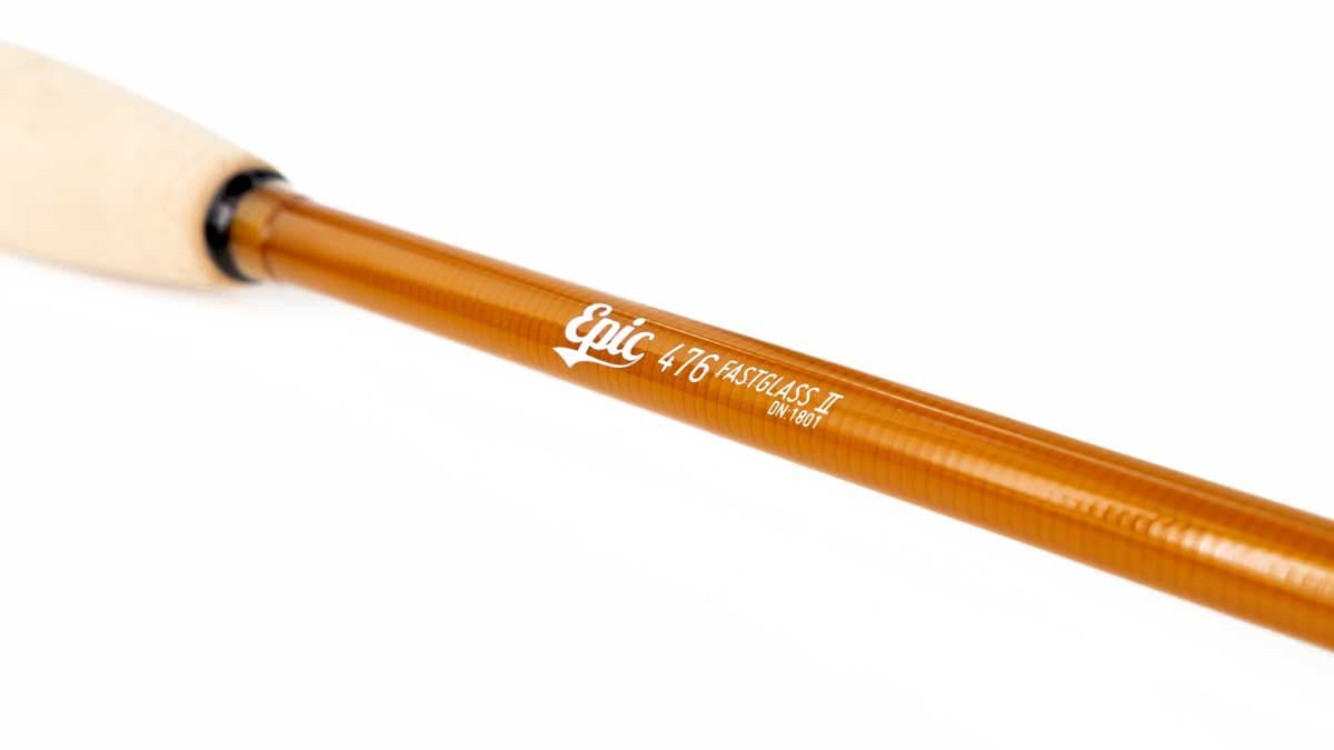 Best Small Stream Fly Rod Award | Epic Fly Rod | 4-Piece 4wt 7'6 | Fiberglass (FastGlass) | 476