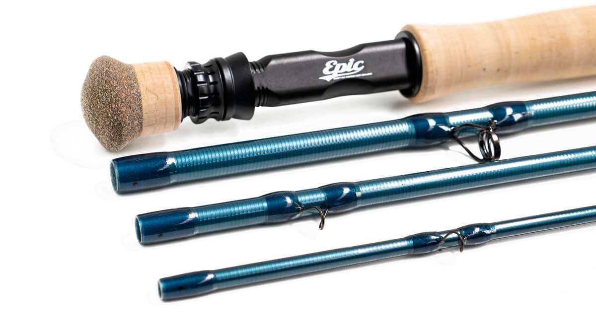 Epic Fly Rod Building Kit | 4-Piece 6wt 8'6 | 2.3oz (65g) | Perfect for Tossing Big Flies, Big Fish and Light Saltwater Work | Fiberglass (FastGlass)